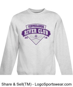 Unisex River Club Crew Neck Sweater Design Zoom